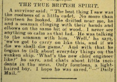 Three Cruisers_Chatham News, 26091914, pg.4_True British Spirit